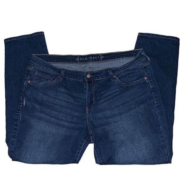 OLD NAVY high-rise blue jeans 14 - Picture 2 of 6